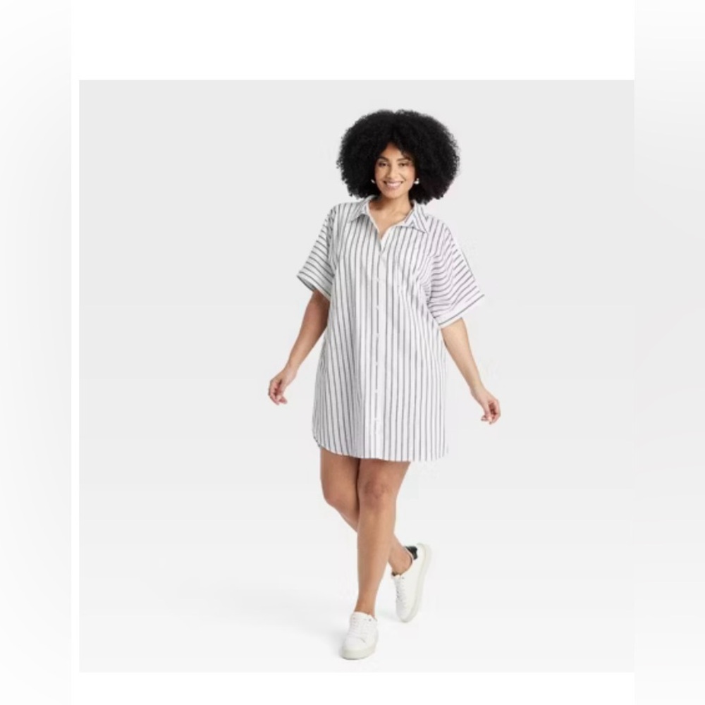 Woven Mini Shirtdress - A New Day